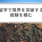 留学で限界を突破する経験を積む