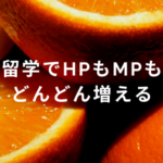 留学でHPもMPもどんどん増える