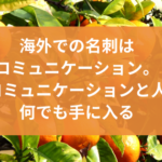 海外での名刺はコミュニケーション。良いコミュニケーションと人柄で何でも手に入る