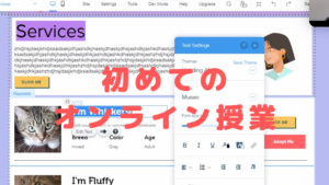 初めてのオンライン授業　