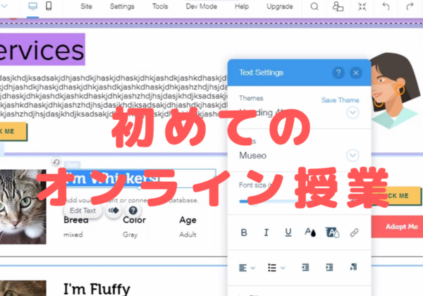 初めてのオンライン授業