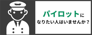 パイロットになりたい人はいませんか？